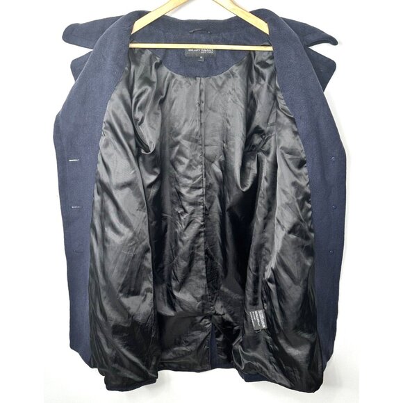 Vtg Hilary Radley New York Womens Wool Coat Button Up Notched Collar Blue Sz 10 - Picture 8 of 14